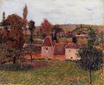 卡米耶 畢沙羅 Farm at Basincourt 卡米耶 畢沙羅 Farm at Basincourt